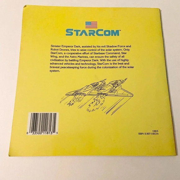 Vintage 1988 StarCom Doom In Space Book By Dwight Jon Zimmerman Golden Book - Picture 13 of 14